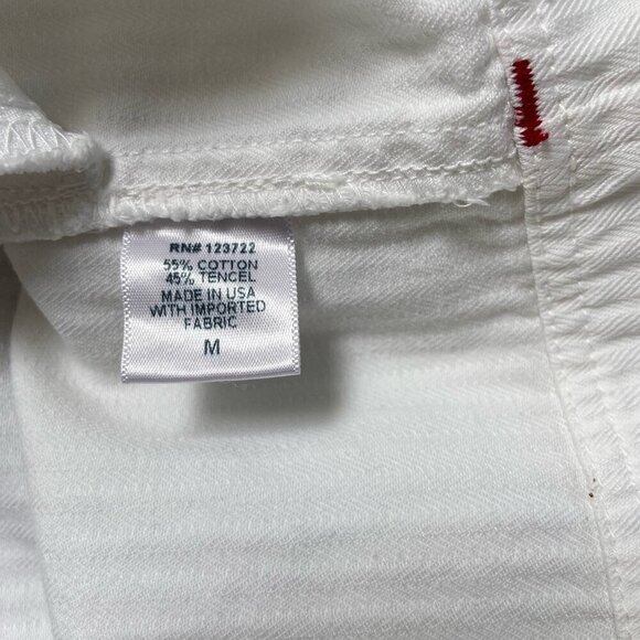 Xirena Sophie Elastic Waist Pull-On White Mini Skirt with Pockets Size Medium - Picture 8 of 9